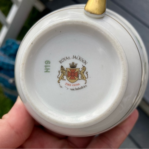 Miniature Porcelain Glass Tea Set from Germany - Picture 9 of 10